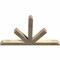 Ekena Millwork Saratoga Rough Sawn Timber Gable Bracket, Douglas Fir, 60"W x 38"H x 4"D x 4"F, 15/12 Pitch GBW060X38X0404SAR00RDF - alternate 3